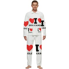 I Love Harold Men s Long Sleeve Velvet Pocket Pajamas Set by ilovewhateva