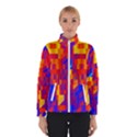 Geometric Pattern Fluorescent Colorful Women s Bomber Jacket View1