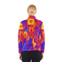 Geometric Pattern Fluorescent Colorful Women s Bomber Jacket View2