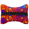 Geometric Pattern Fluorescent Colorful Seat Head Rest Cushion View2