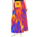 Geometric Pattern Fluorescent Colorful Maxi Chiffon Skirt View1