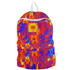 Geometric Pattern Fluorescent Colorful Foldable Lightweight Backpack