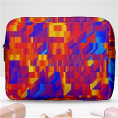 Geometric Pattern Fluorescent Colorful Make Up Pouch (large)