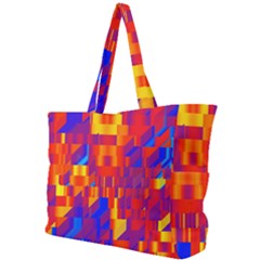 Geometric Pattern Fluorescent Colorful Simple Shoulder Bag