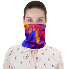 Geometric Pattern Fluorescent Colorful Face Covering Bandana (adult) by Jancukart