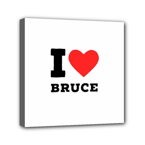 I Love Bruce Mini Canvas 6  X 6  (stretched) by ilovewhateva