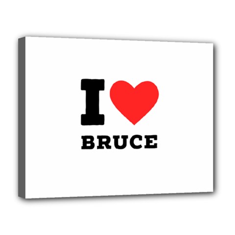 I Love Bruce Canvas 14  X 11  (stretched) by ilovewhateva