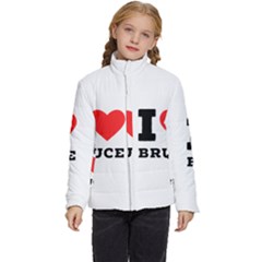 I Love Bruce Kids  Puffer Bubble Jacket Coat by ilovewhateva