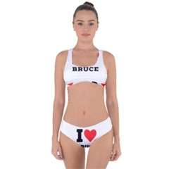 I Love Bruce Criss Cross Bikini Set by ilovewhateva