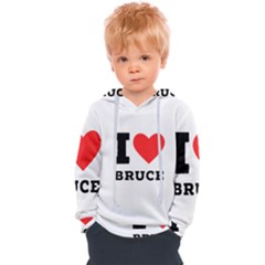 I Love Bruce Kids  Overhead Hoodie by ilovewhateva