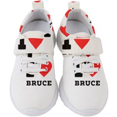 I Love Bruce Kids  Velcro Strap Shoes by ilovewhateva