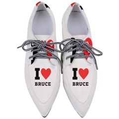 I Love Bruce Pointed Oxford Shoes by ilovewhateva