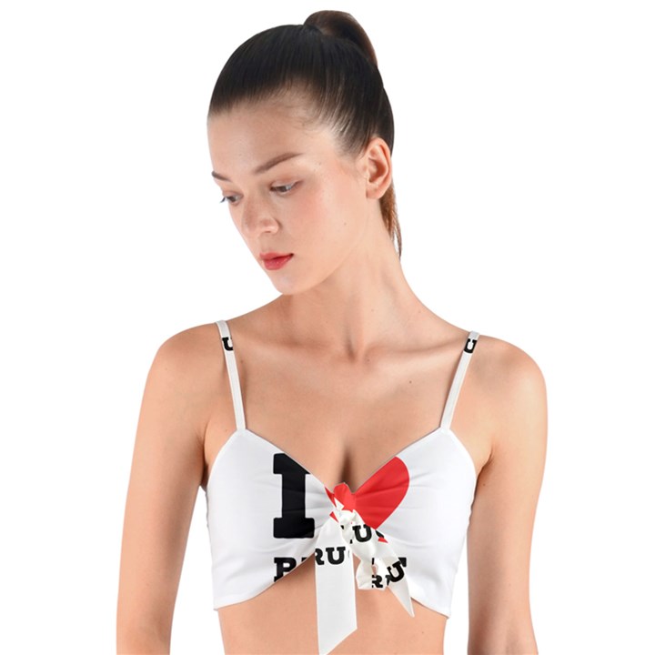 I love bruce Woven Tie Front Bralet