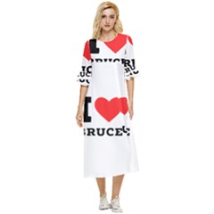 I Love Bruce Double Cuff Midi Dress by ilovewhateva