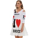 I love bruce Shoulder Cut Out Zip Up Dress View2