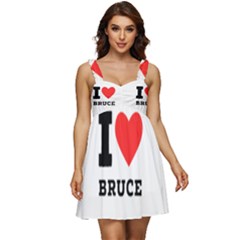 I Love Bruce Ruffle Strap Babydoll Chiffon Dress by ilovewhateva