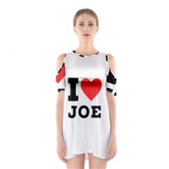 I Love Joe Shoulder Cutout One Piece Dress by ilovewhateva