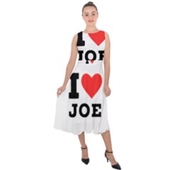 I Love Joe Midi Tie-back Chiffon Dress by ilovewhateva