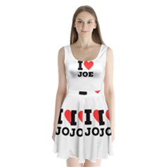 I Love Joe Split Back Mini Dress  by ilovewhateva