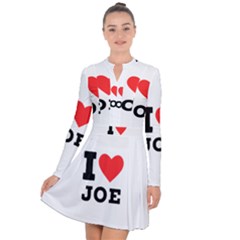 I Love Joe Long Sleeve Panel Dress by ilovewhateva