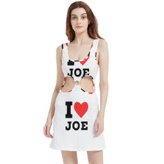 I Love Joe Velour Cutout Dress by ilovewhateva