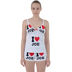 I Love Joe Tie Front Two Piece Tankini by ilovewhateva