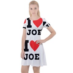 I Love Joe Cap Sleeve Velour Dress  by ilovewhateva