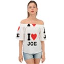 I love joe Off Shoulder Short Sleeve Top View1