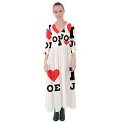 I Love Joe Button Up Maxi Dress by ilovewhateva