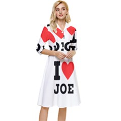 I Love Joe Classy Knee Length Dress by ilovewhateva