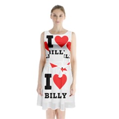 I Love Billy Sleeveless Waist Tie Chiffon Dress by ilovewhateva