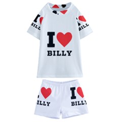 I Love Billy Kids  Swim Tee And Shorts Set by ilovewhateva