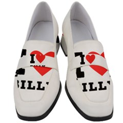 I Love Billy Women s Chunky Heel Loafers by ilovewhateva