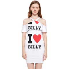 I Love Billy Shoulder Frill Bodycon Summer Dress by ilovewhateva