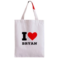 I Love Bryan Zipper Classic Tote Bag by ilovewhateva