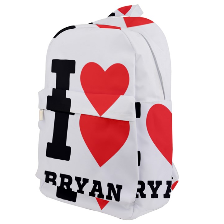 I love bryan Classic Backpack