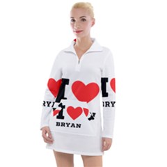 I Love Bryan Women s Long Sleeve Casual Dress by ilovewhateva