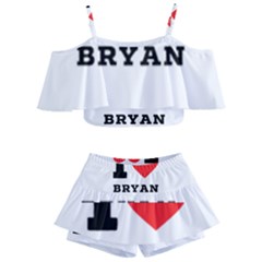 I Love Bryan Kids  Off Shoulder Skirt Bikini by ilovewhateva