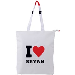 I Love Bryan Double Zip Up Tote Bag by ilovewhateva