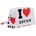 I love bryan Wristlet Pouch Bag (Large) View1