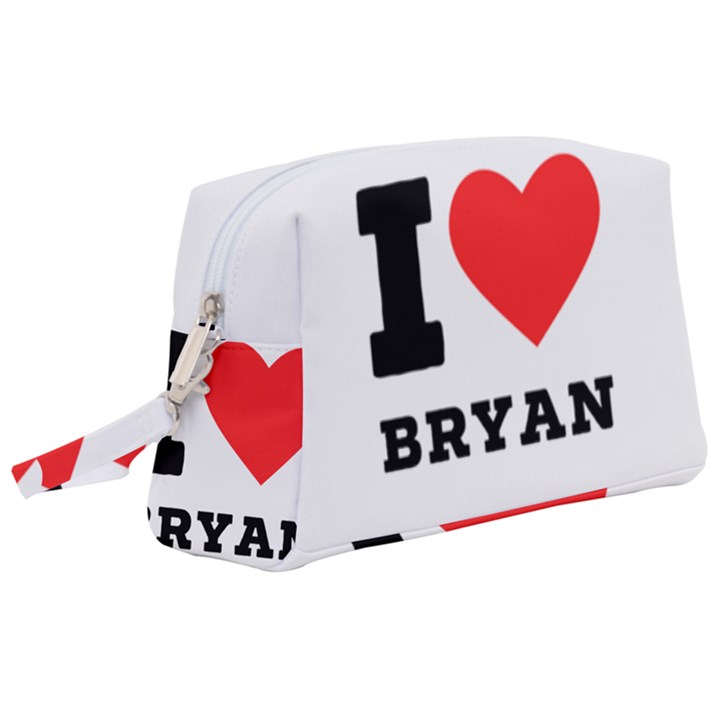 I love bryan Wristlet Pouch Bag (Large)