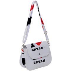 I Love Bryan Saddle Handbag by ilovewhateva