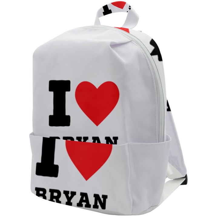 I love bryan Zip Up Backpack