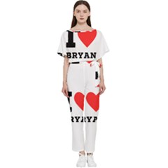 I Love Bryan Batwing Lightweight Chiffon Jumpsuit by ilovewhateva