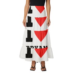 I Love Bryan Tiered Ruffle Maxi Skirt by ilovewhateva