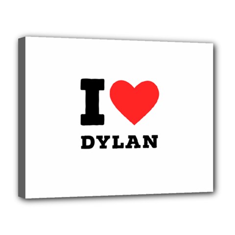 I Love Dylan  Canvas 14  X 11  (stretched) by ilovewhateva