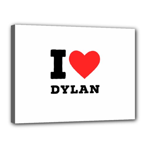 I Love Dylan  Canvas 16  X 12  (stretched) by ilovewhateva