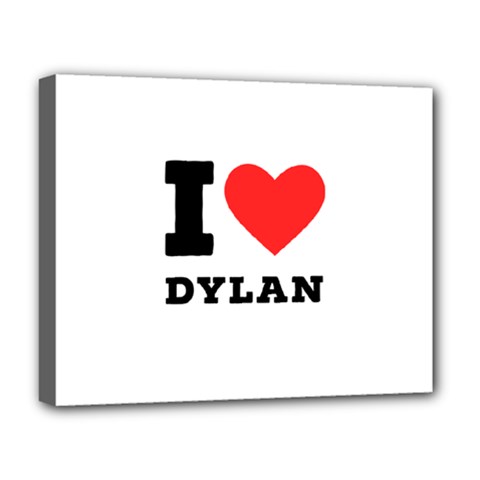 I Love Dylan  Deluxe Canvas 20  X 16  (stretched) by ilovewhateva