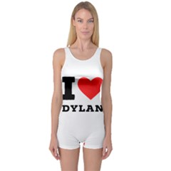 I Love Dylan  One Piece Boyleg Swimsuit by ilovewhateva