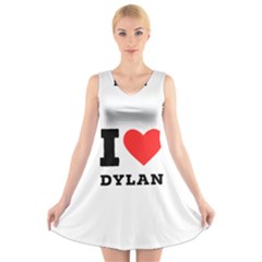 I Love Dylan  V-neck Sleeveless Dress by ilovewhateva